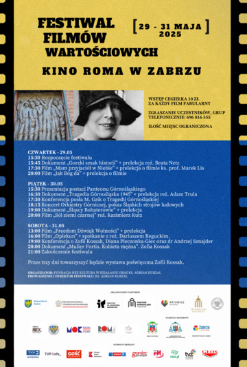 Festiwal Filmów Wartościowych 29.05-31.05.2025