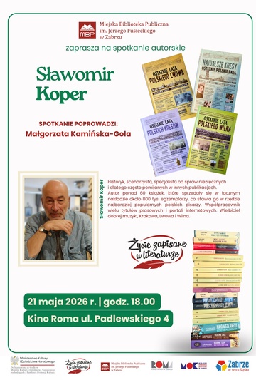 Spotkanie autorskie ze Sławomirem Koprem pt. „Historia poza podręcznikiem”